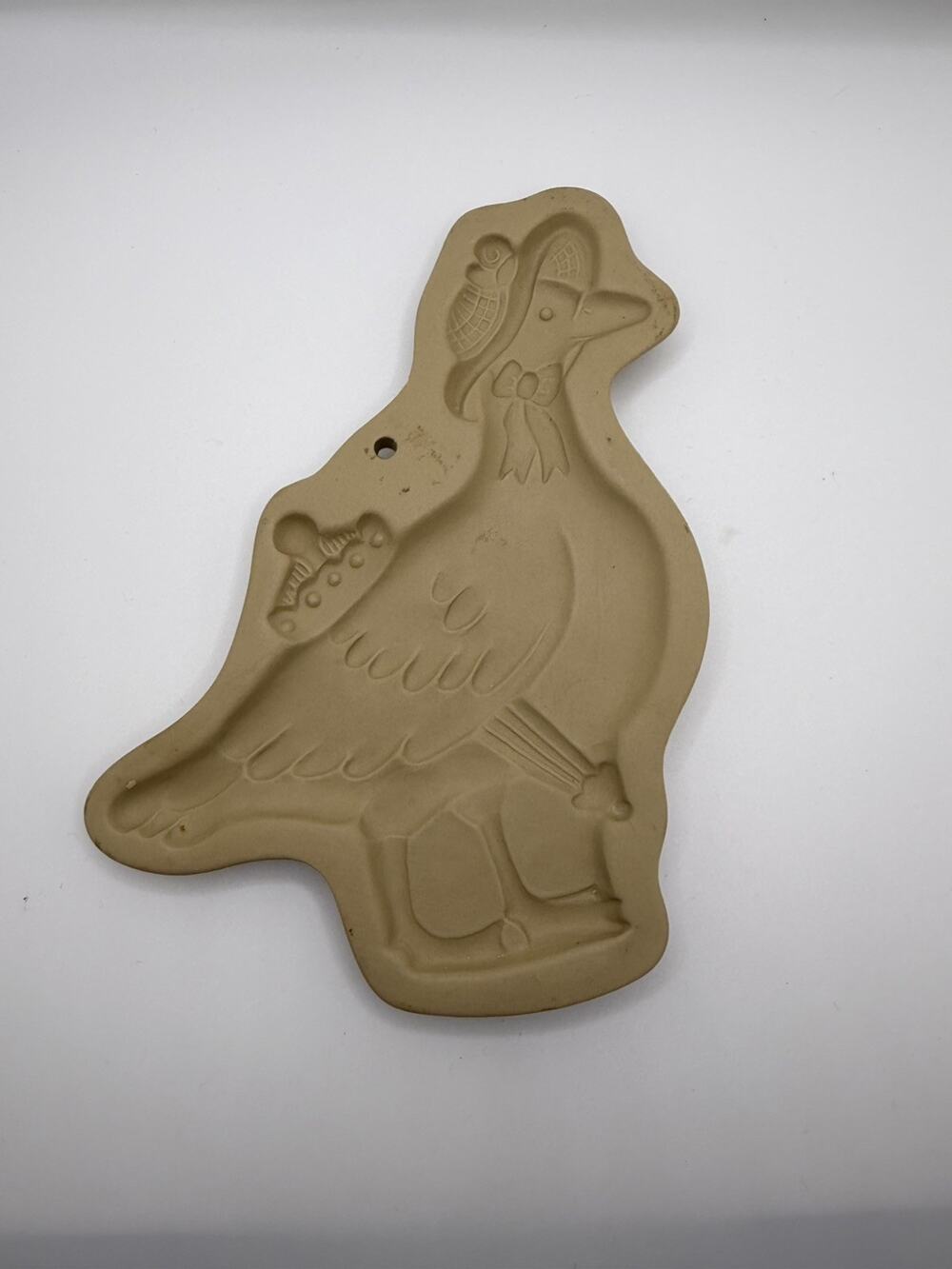Brown Bag Cookie Art Mold Goose Duck Country Granny Cottage Core 1992